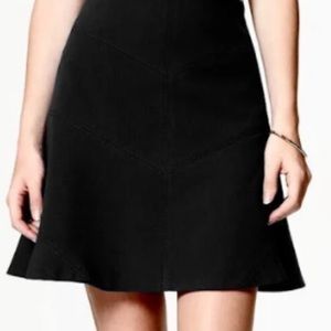 Black LOFT Fit and Flare Skirt